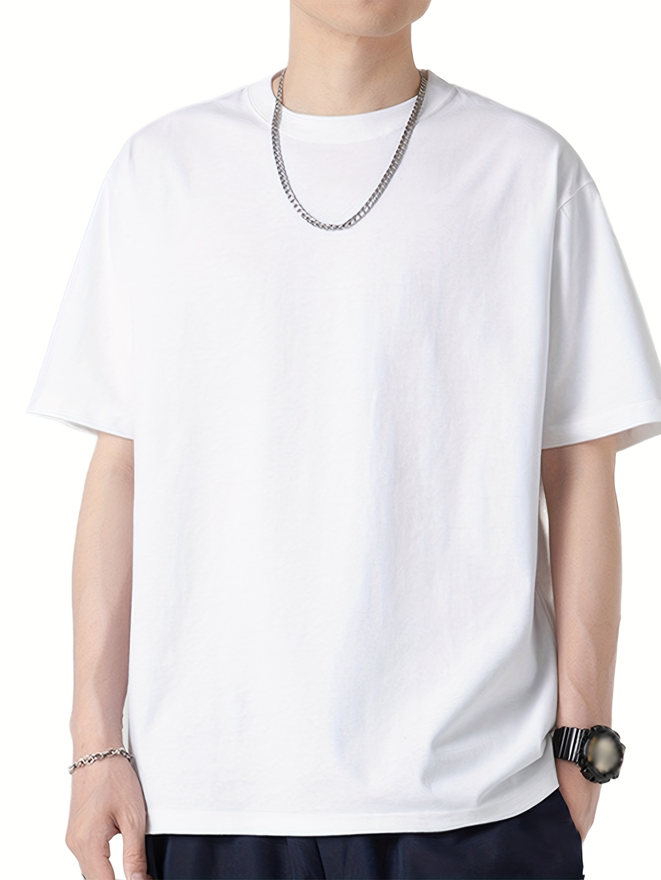 white clothing men sold on Temu United States