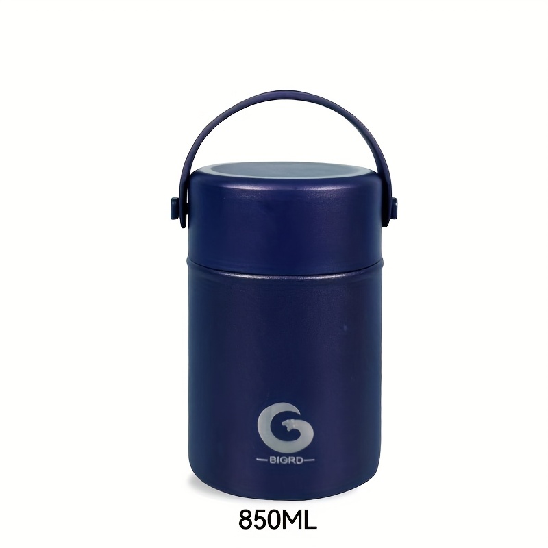   500ml/850ml/1050ml isolierte lebensmittelbehälter mit  -löffel – auslaufsicher,   für schule, büro, camping und picknick – spülmaschinenfest