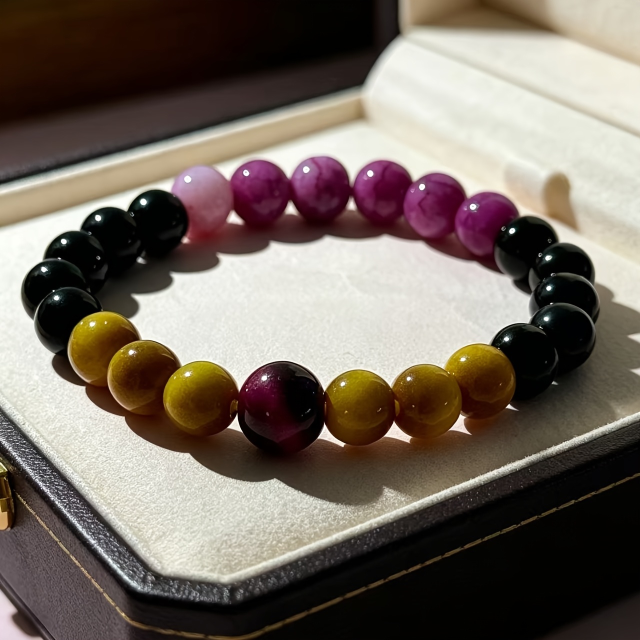 Tiger's Eye Beads Bracelet, Wealth Attraction & Talisman