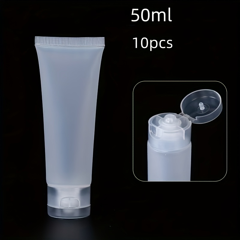 TEMU 10 pezzi 20ml/0.68oz, 30ml/1.01oz, 50ml/1.69oz, 100ml/3.38oz, Bottiglie per Porzionamento Trasparenti, Riutilizzabili, Bottiglie per Crema