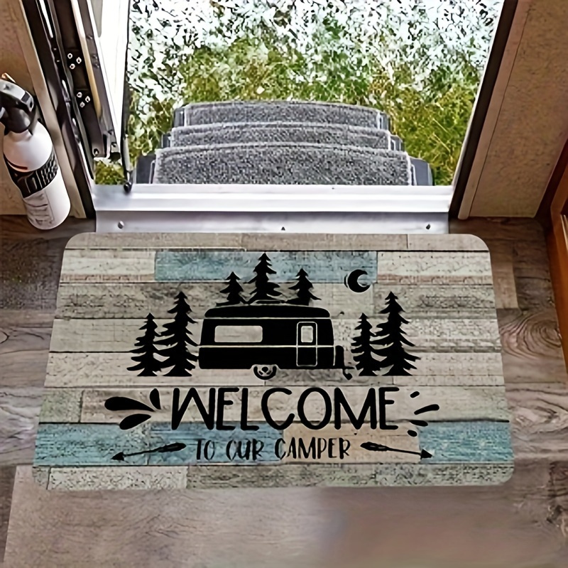 

Welcome To Our Camper Entrance Door Mat - 15.8x23.6 Inch Rv Decorative Doormat For Home Or Rv