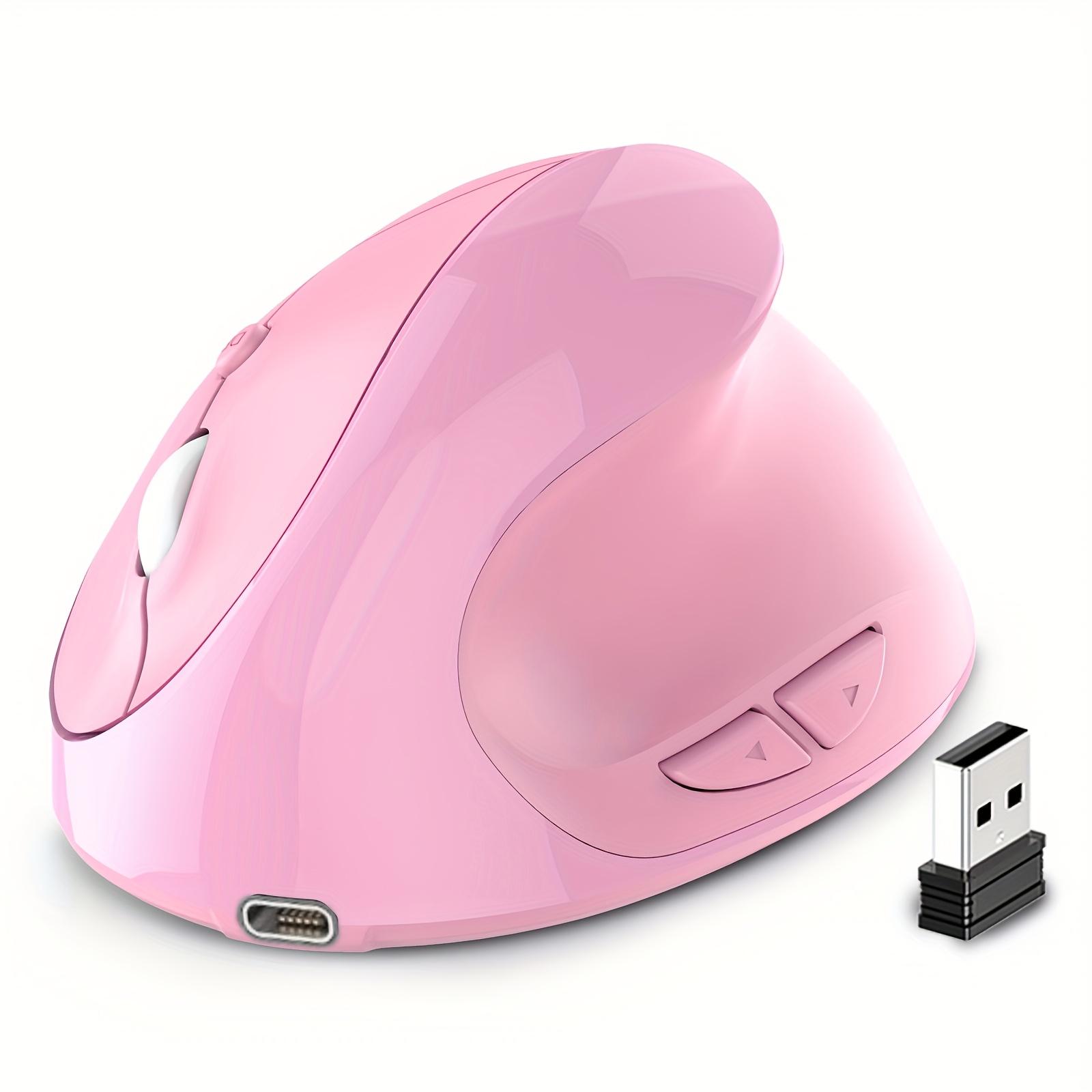 Image of Ergonomic Mouse, Optical Wireless Mouse Rechargeable Usb Mouse 2.4ghz Vertical Mouse With 6 Buttons For Laptop, Desktop (small )