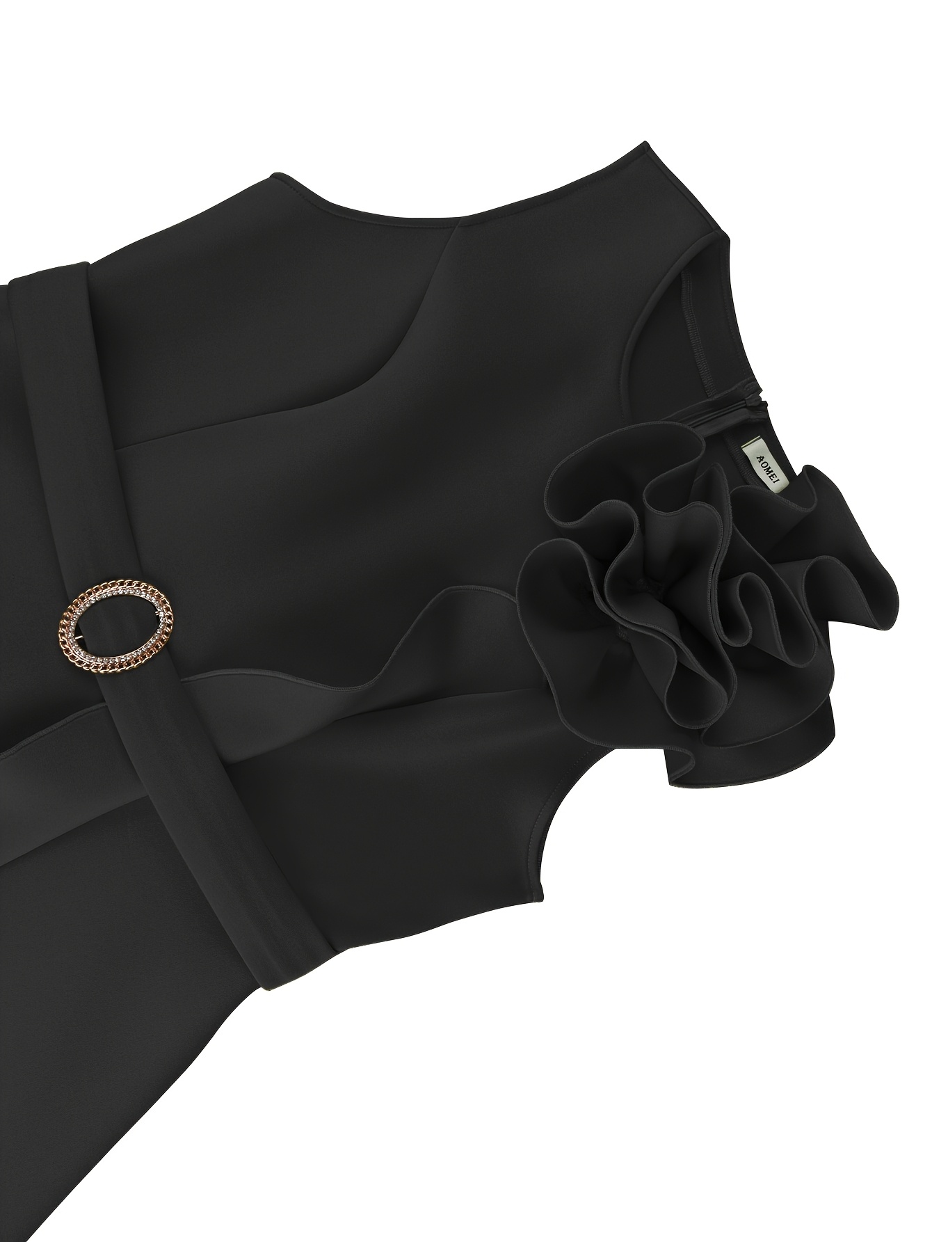 womens elegant a line party dress adjustable belt oversized - Temu