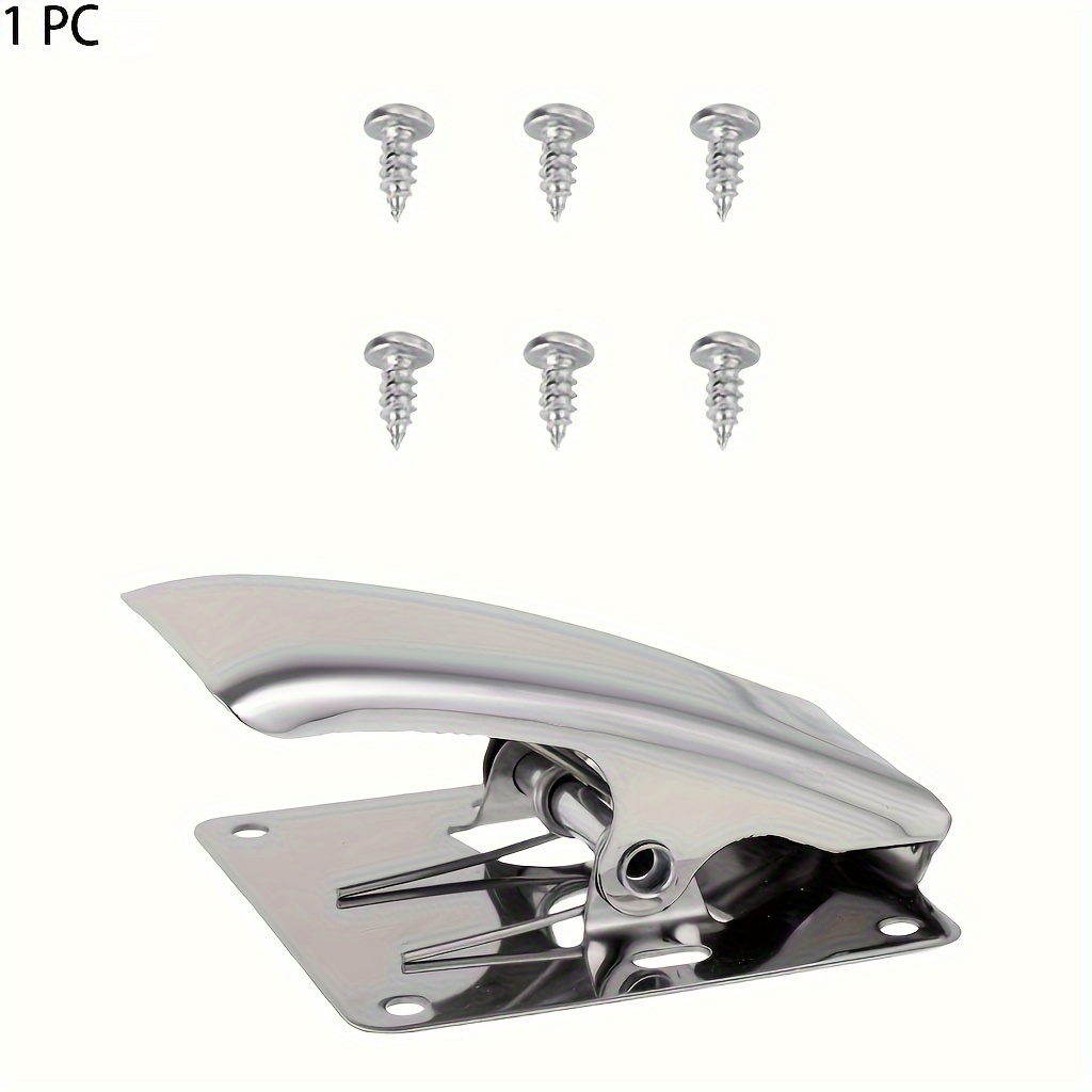 

1pc Stainless Steel Fish Tail Clip Fish Cleaning Clamp, Deep Jaw Fish Fillet Holder For Easy Cleaning And Filleting With 6 Screws