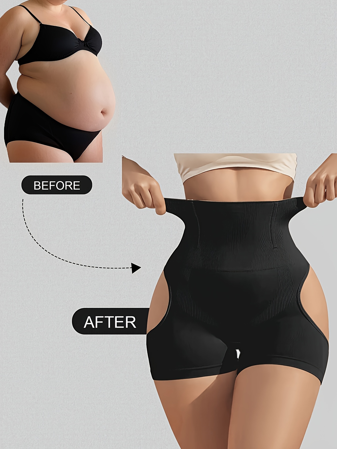 Ladies' High-Waisted Butt-Lifting And Tummy Control Pants, Revealing Cheeky Underwear for a Curvy Look, Shaping And Waist-Slimming Shorts, Sexy Leg-Shaping Leggings.