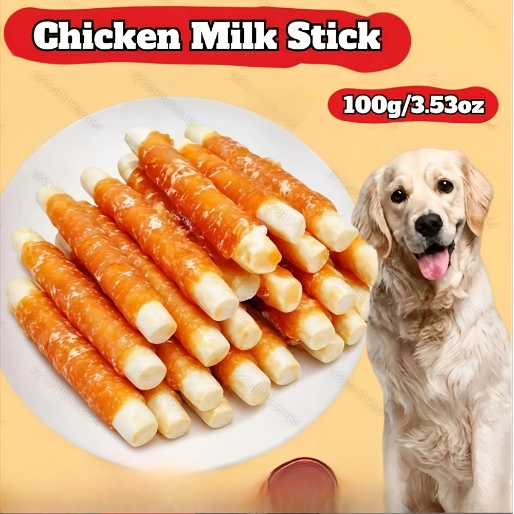 TEMU Chicken Bone Long Lasting Dog Chews Triple Chewing Treats For Aggressive Chewers Small Medium Large Dogs High Protein Pet Snacks