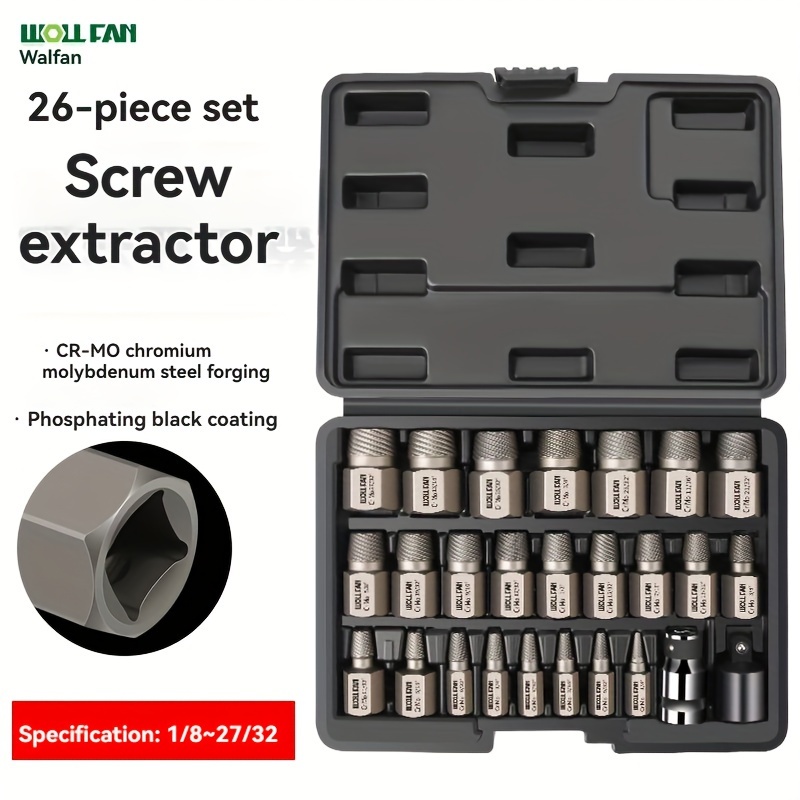 

- Metal Set - No Battery Needed, -to-use & Bolt Tool Kit For Removing Broken And Bolts