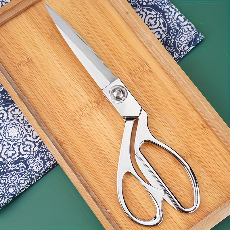 TEMU 8-inch Scissors - A Cutting Tool For Fabric, Leather, And Clothing - Professional Heavy-duty Tailoring Scissors, Made Of Sta