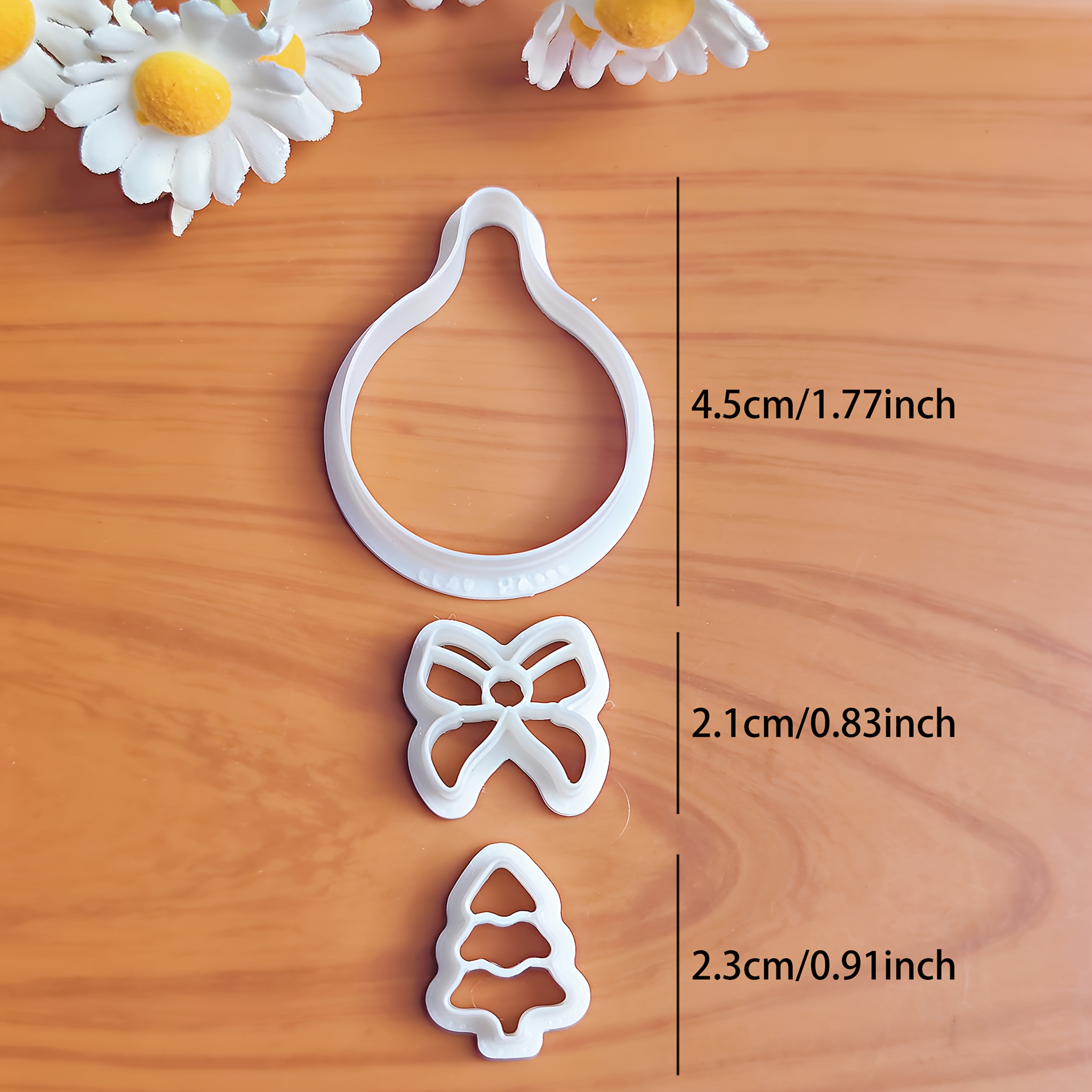 TEMU 3 pezzi Tagliaballine in argilla polimerica a tema regalo amicizia campus universitario, elegante kit per creazione gioielli con motivo foresta