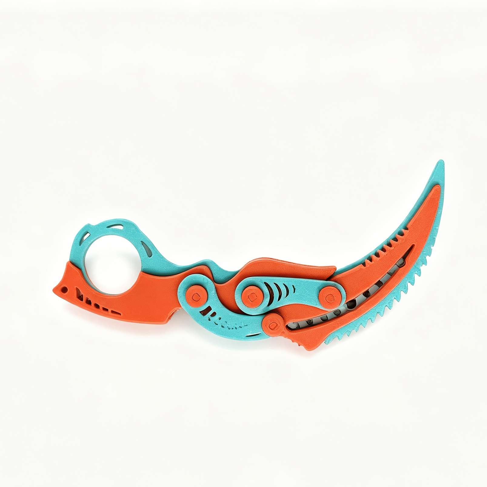 TEMU 3d Printed Mechanical Claw-shaped Ornament, A Foldable Stress-relief Gadget, Unique Equipment. 3d Printed Kinetic Claw Blade, Creative Office
