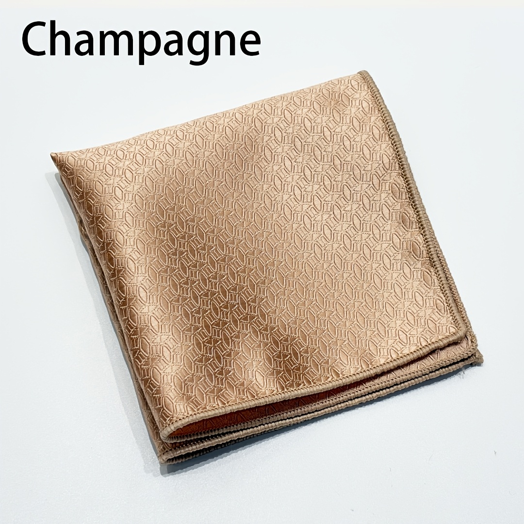 Solid Colors Men's Pocket Square, Elegant Suit Accessories
