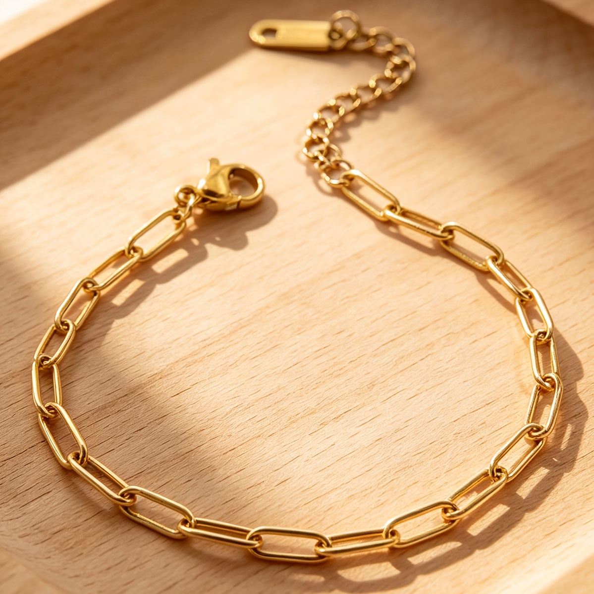 Chunky Chain Bracelet for Women & Men, Layered Design