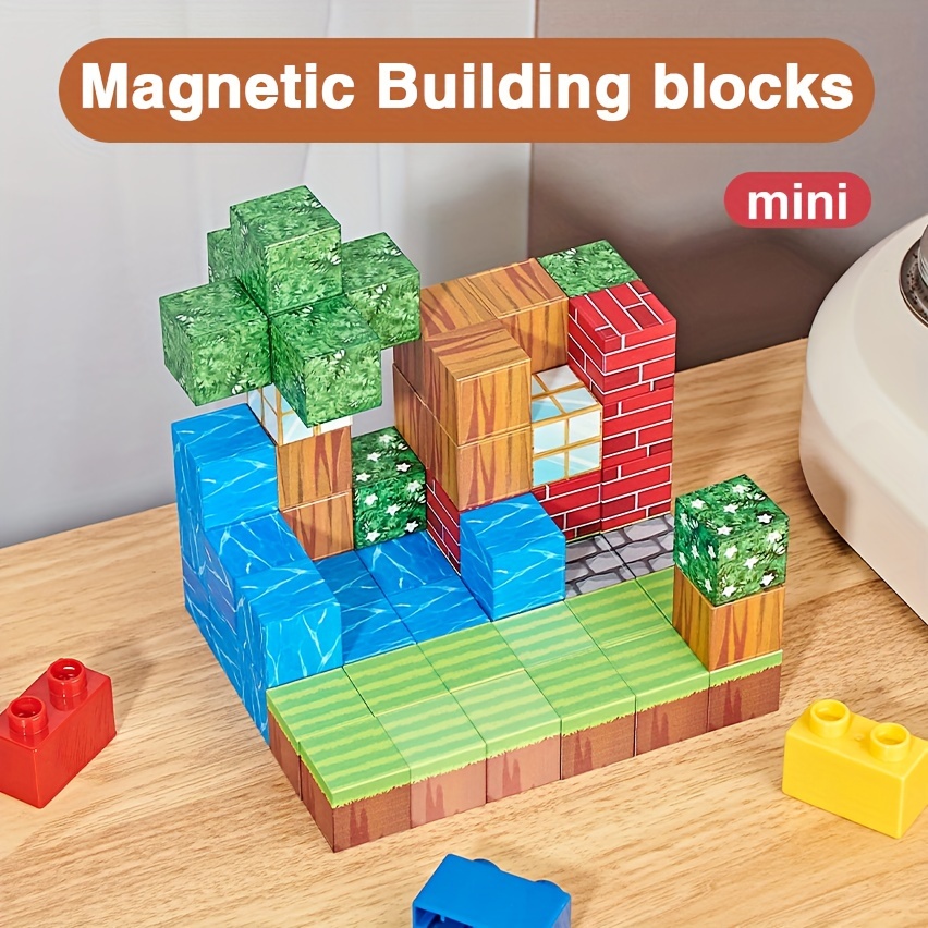 

64pcs, Magnetic Blocks-build , Magnetic Toys For , Fidget Cubes Construction Toys, Perfect Gift For Birthday Gifts, Holiday Gifts Christmas Gift