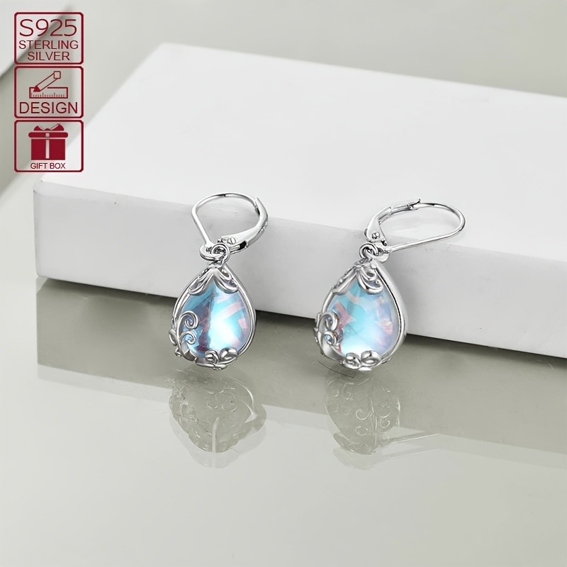 

925 Sterling Silvery Pendant Earrings