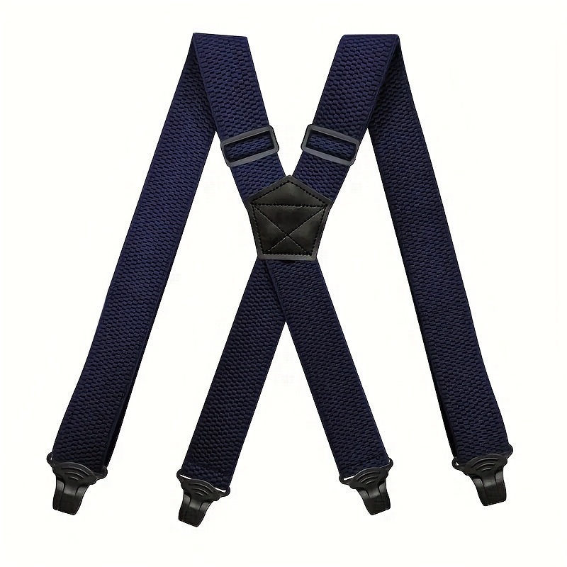 3.8cm Anti-allergic Men's Strap Outdoor Elastic Suspender Belt Shoulder Strap Corn Pattern Thickened High Elastic Elastic Suspender Pants Fat People Prevent Belt Strap