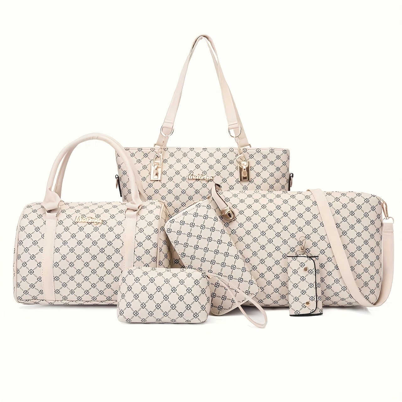 E-shop 6-teiliges Set Mutter-Tochter- im europäischen amerikanischen Stil, neue modische Boston-Handtasche für Damen mit großem Fassungsvermögen