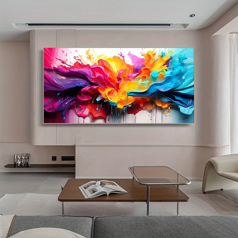 

Oversized Abstract Canvas Wall Art, 23.6x47.2in - Modern Tempered For Living Room & Bedroom Decor