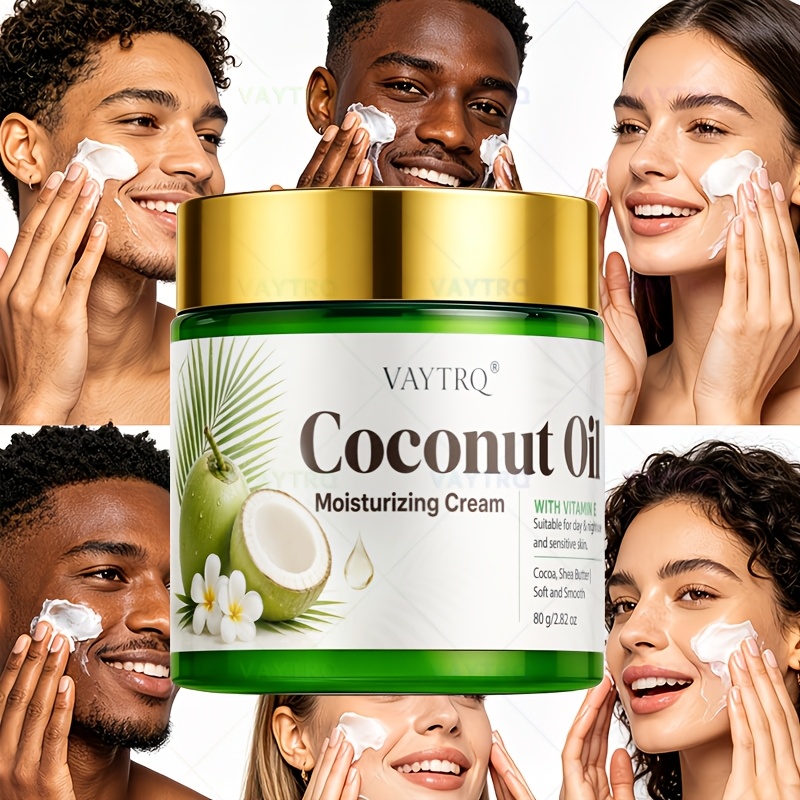 Coconut Oil Cream for 72-Hour Hydration