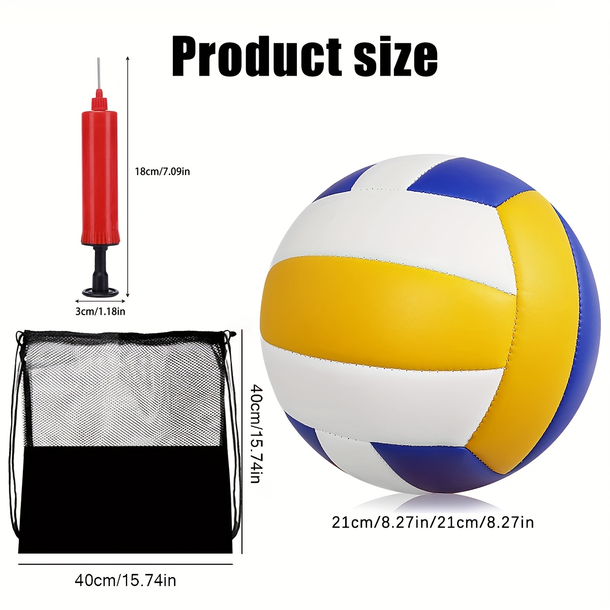 Voleibol PVC Goma Interior Exterior Pelota De Voleibol No. 5 Profesional - PVC Suave, Uso Interior Y Exterior, Ideal Entrenamiento Pelotas De Voleibol Para Playa