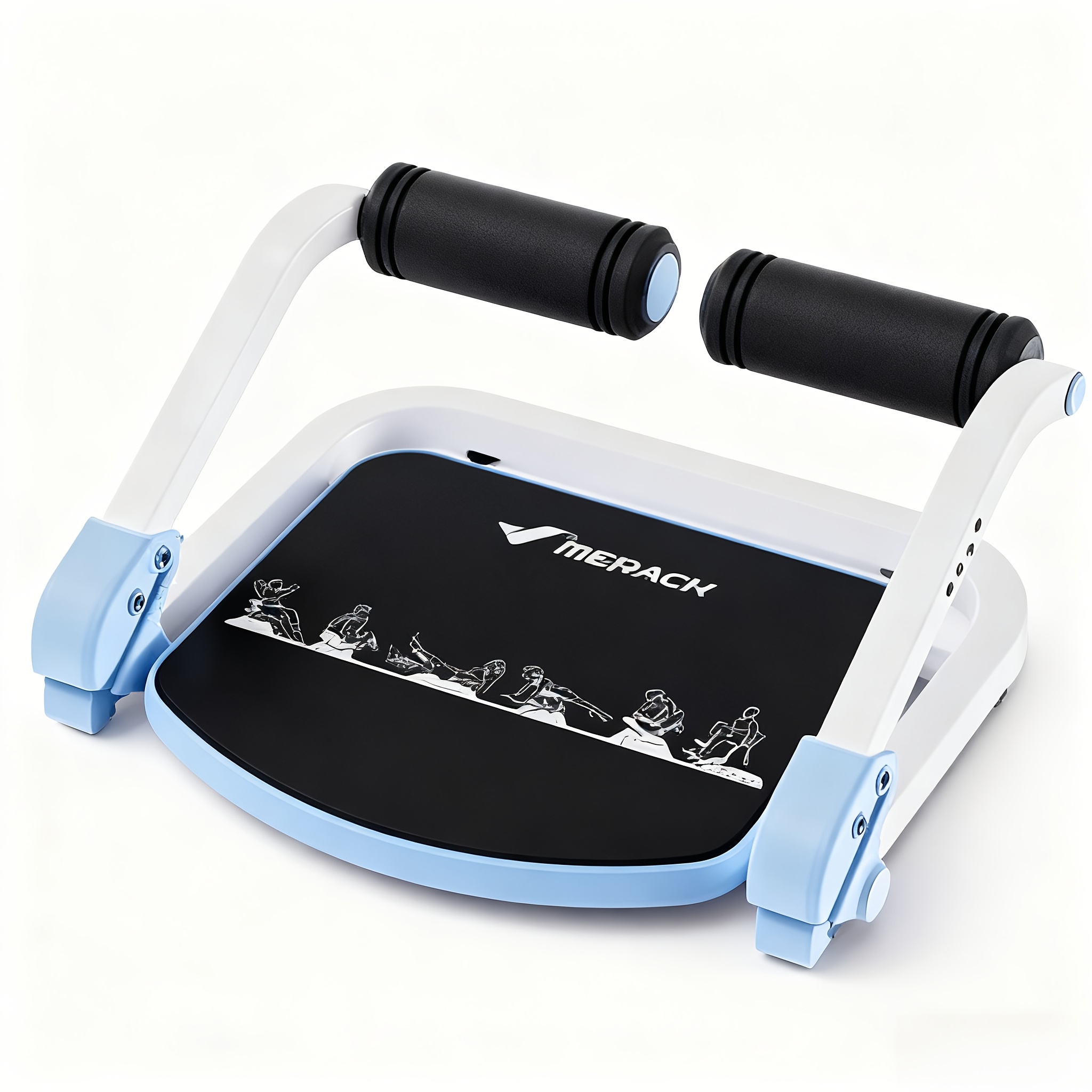 MERACH Foldable Abdominal Trainer with Adjustable Resistance, with High Resilience Foam, Cervical Spine Safety, Multi-Functional Exerciser for Shoulder/Back/Legs - Image 5