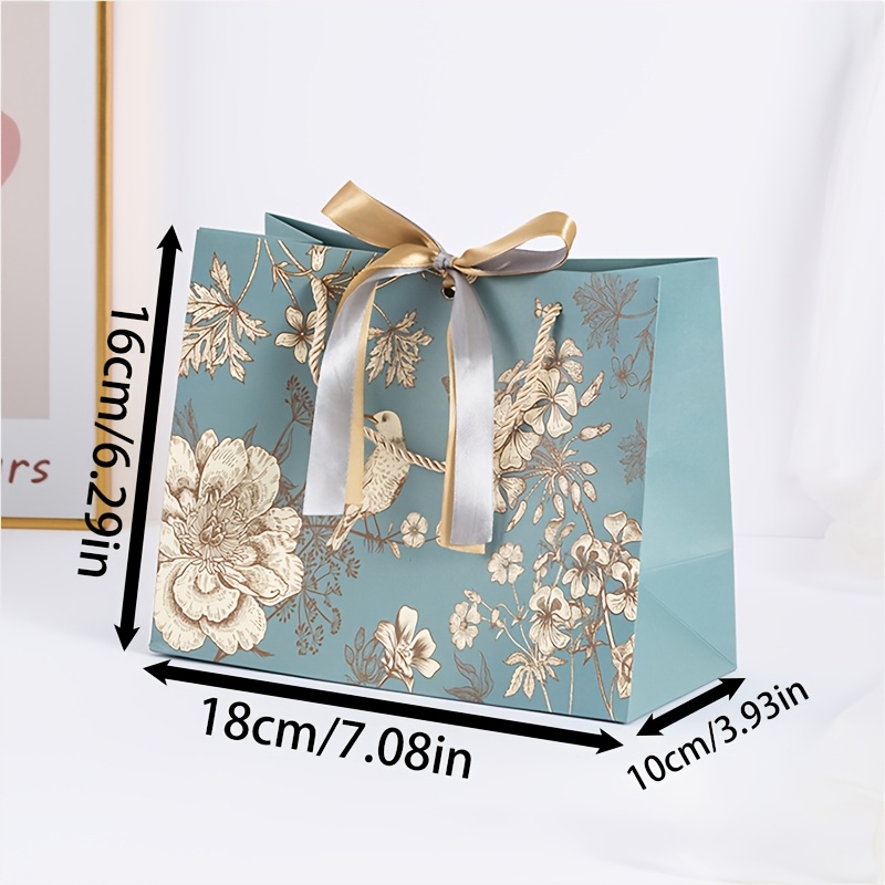 Image of 1pc Paper Gift Bag, Shopping Bags, Carry Bags, Party Supplies, Mother's Day Wedding Gifts, Valentine's Day Gift Bags, Gift Bags, Christmas, Halloween