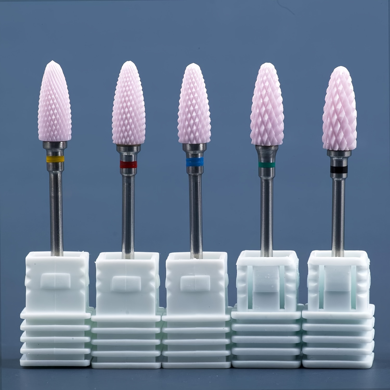 

Professional Nail Drill Bits - Pink Cuticle Plating Tungsten Steel Alloy Polishing Grinder Accessories Electric Nail File Carbide Bit Nail Art Tools