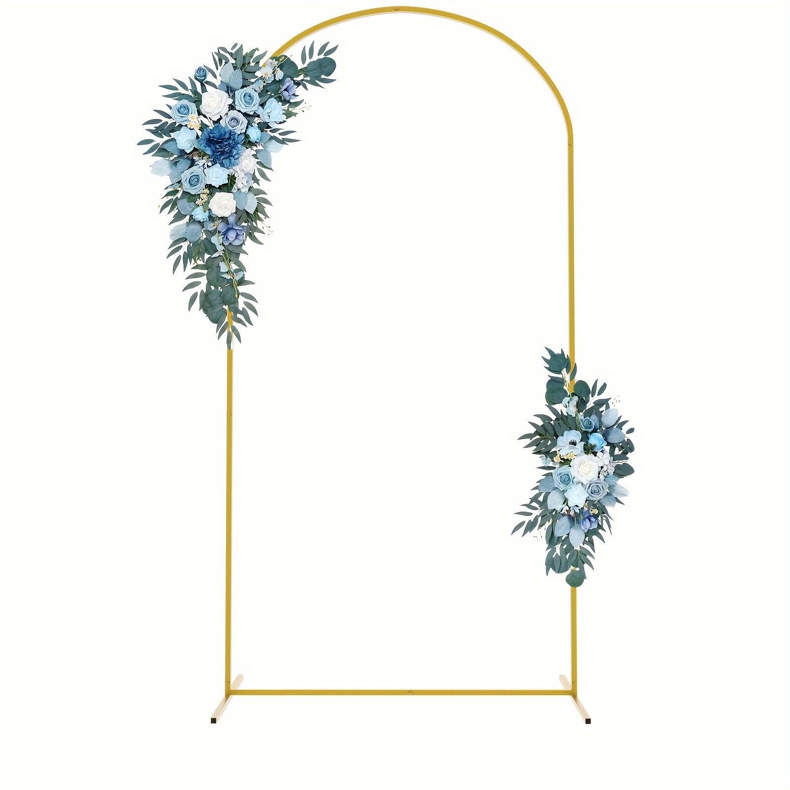 

1pc, 7.2ft Metal Arch Backdrop Stand, Gold Wedding Balloon Arched Backdrop Stand Square Arch Frame For Birthday Party Bridal Baby Shower Ceremony Decoration