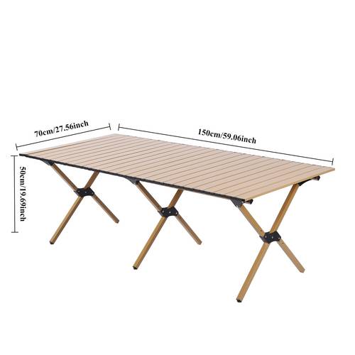1 portable folding table and chairs set durable with oxford cloth ideal for outdoor camping beach office use large capacity for 4 8 people valentines day ramadan thanksgiving christmas black