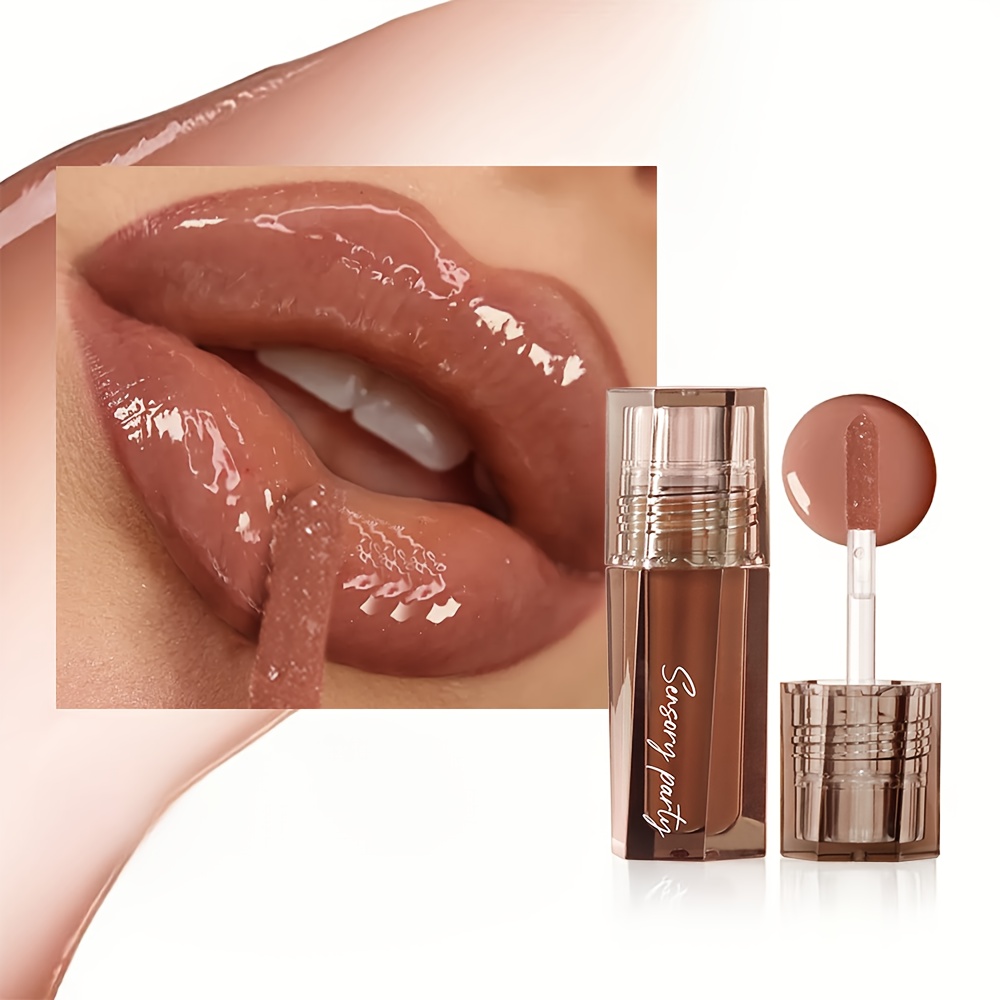 lip gloss that hydrates is waterproof and lasts long a moisturizing liquid lipstick for   shiny lips in a berry shade