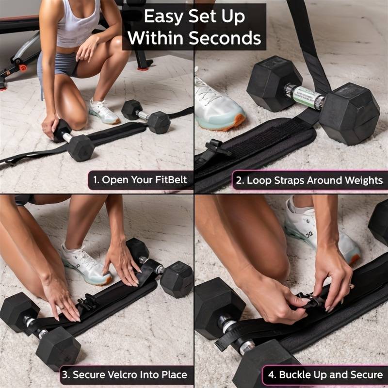 Ceinture De Musculation Lestée Pour Entraînement - Chaîne En Acier, Sangle En Nylon - Pour Squats, Tractions, Renforcement Taille