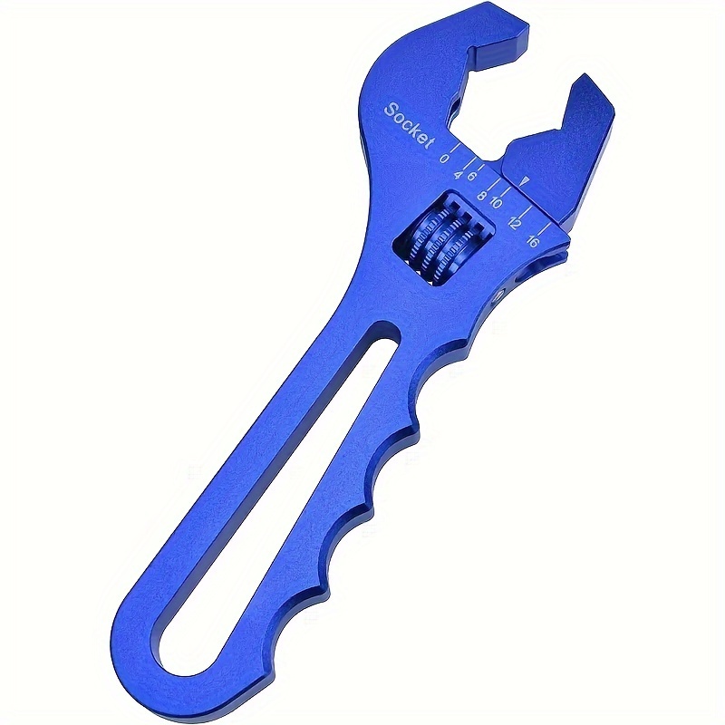 

1pc Aluminum Adjustable Wrench Spanner For 3an-16an Hose Fitting Adapter, Universal Replacement Tool, Aluminum Alloy Construction, Connector Type: Coupling