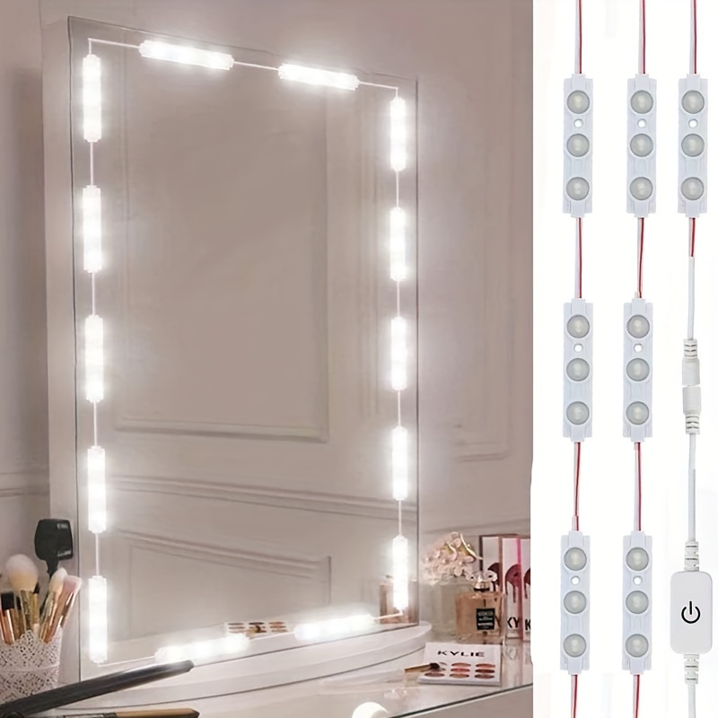 

Led Vanity Mirror Lights, Style Vanity Make Up Light, 10ft Ultra Bright White Led, Dimmable Touch Control Lights Strip, For Makeup Vanity Table & Bathroom Mirror