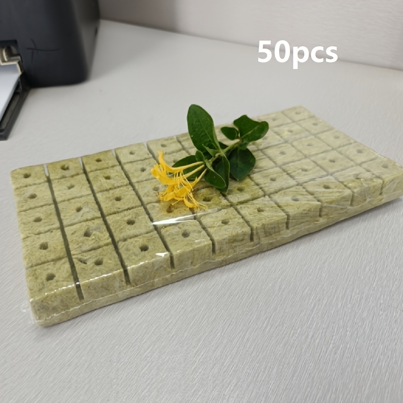 100 50 pcs rock wool plugs for agricultural fruit and vegetable trays 50 capsules 0