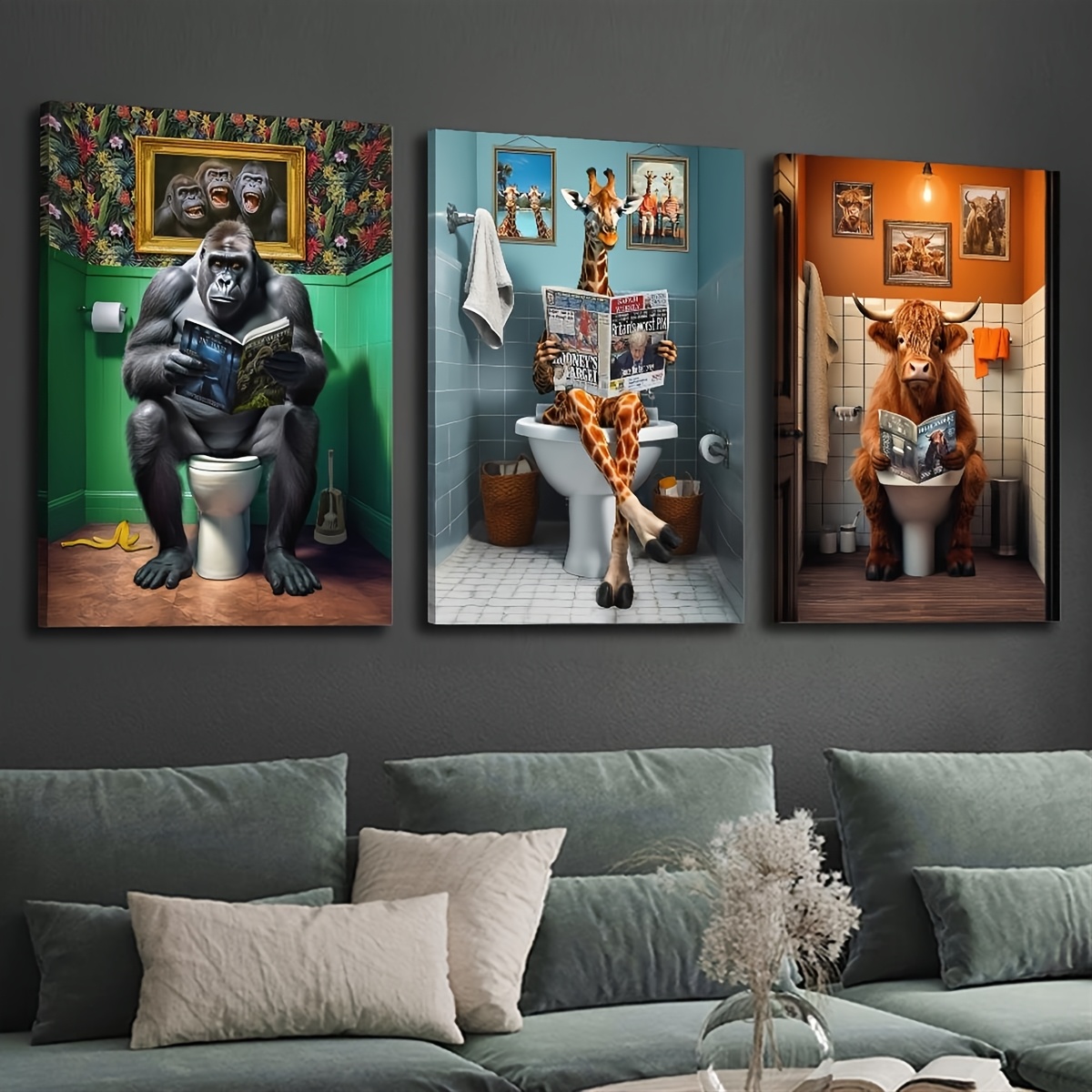 Tier Poster Leinwand - 20x30cm Wanddekoration Für Wohnzimmer