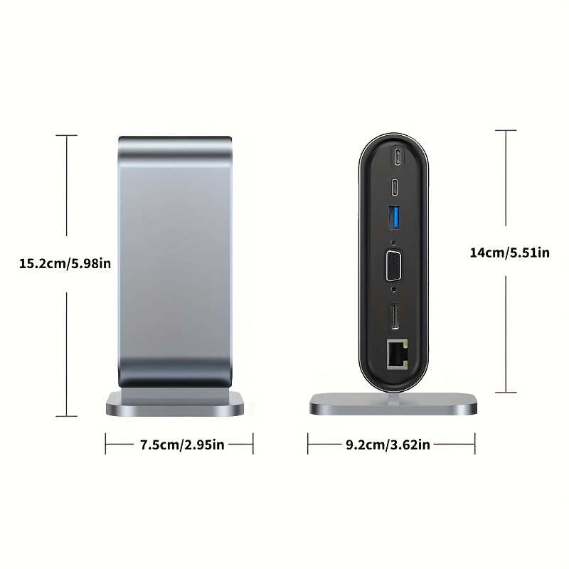 12 in 1 docking station with 100w charging 4k display data transfer usb c pd hdtv ethernet sd card reader compatible with   air dell       samsung google Product details 0