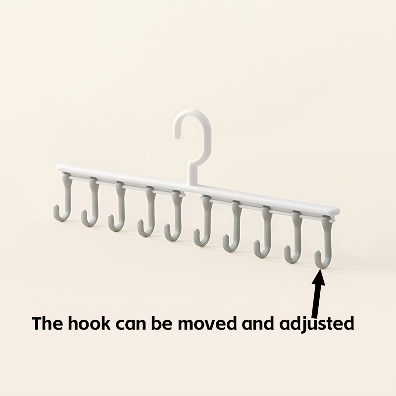 Image of 1pc Hook Hanger, 360° Rotating Design, Easy To Take Out, Suitable For Belts, Scarves, Hats, Bags, Wardrobes, Home Accessory Display Racks, Traceless Hanger, Clothes Hook