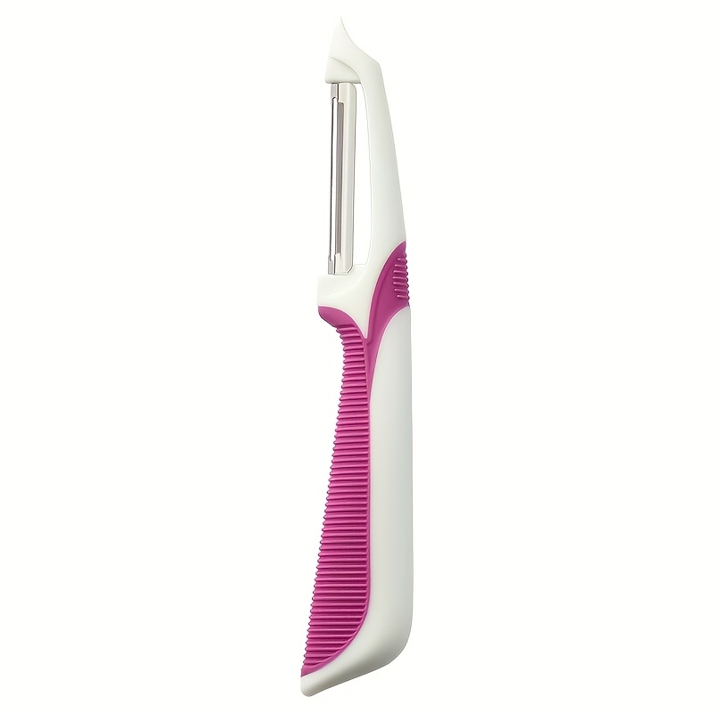 TEMU Stainless Steel Fruit And Vegetable Peeler, Creative And Reusable Potato, , Melon And Carrot Peeler, Kitchen Tool For