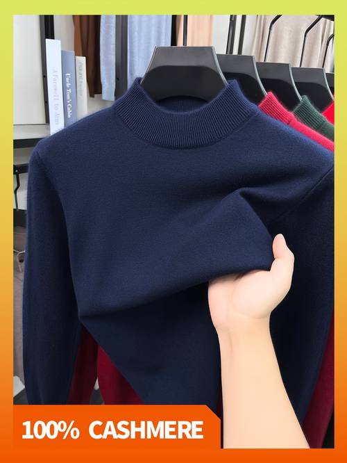 2026 new arrival 100 cashmere sweater knitwear base layer soft and comfortable mens cashmere knit sweater for casual wear autumn winter regular fit