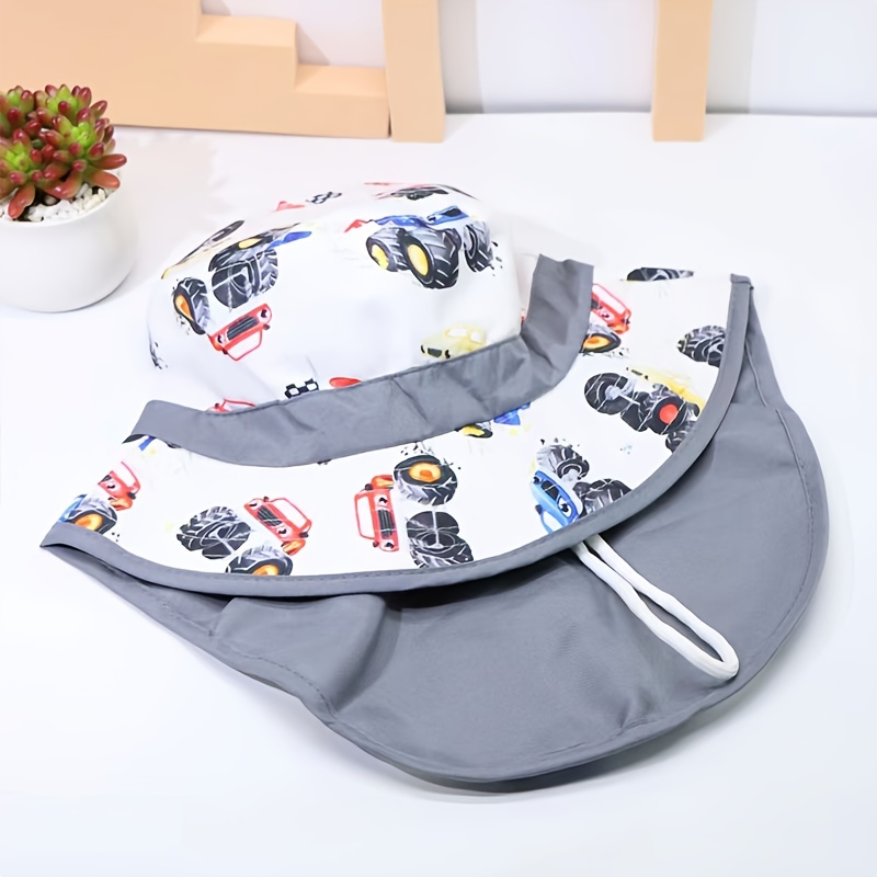 Kids Unisex road Vehicle Print Beach Bucket Hat Adjustable - Temu United  Kingdom