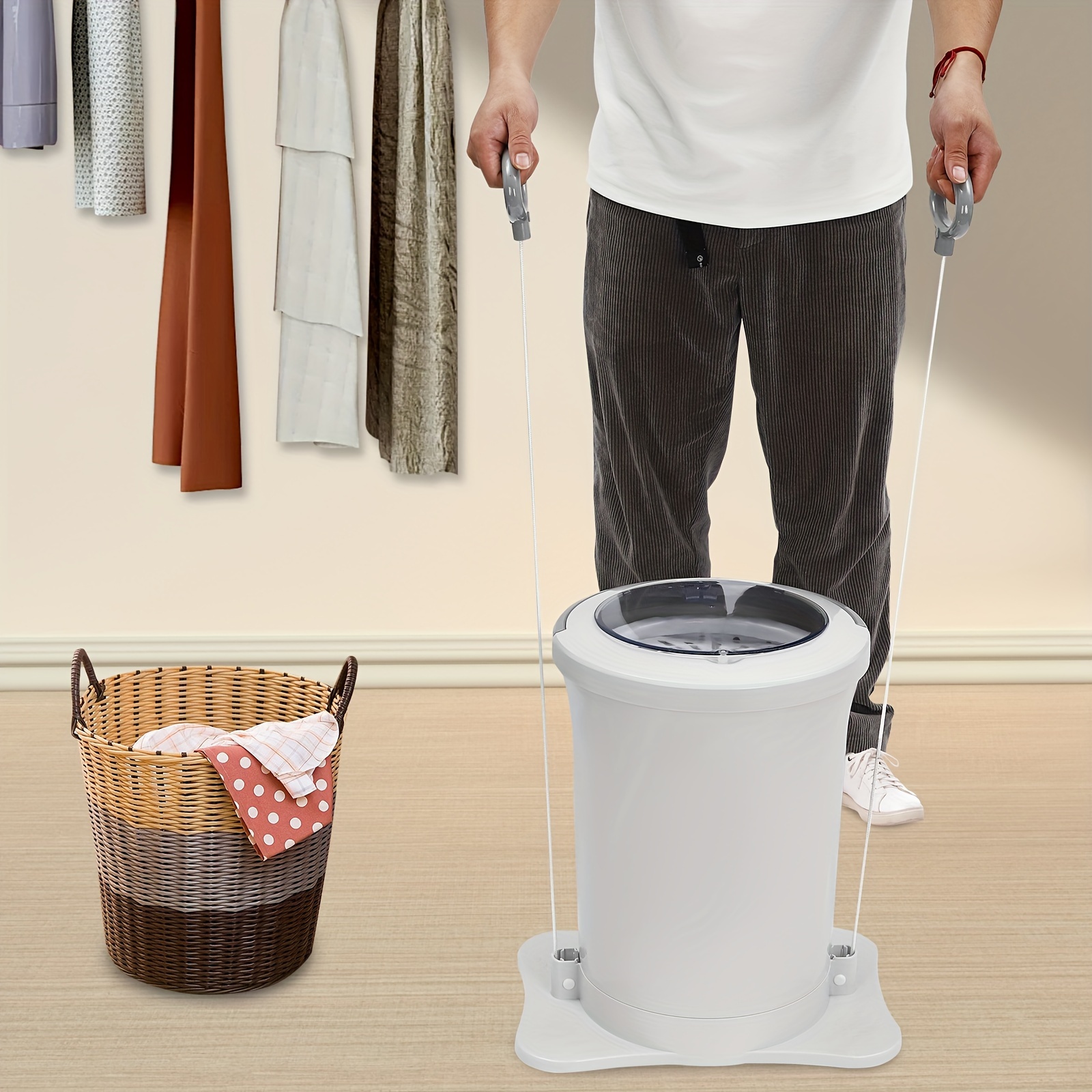2 Séchoirs à Linge Portables Pliables - Mini Cintre Extensible Pour 7 Vêtements - Voyage, Hôtel, Camping