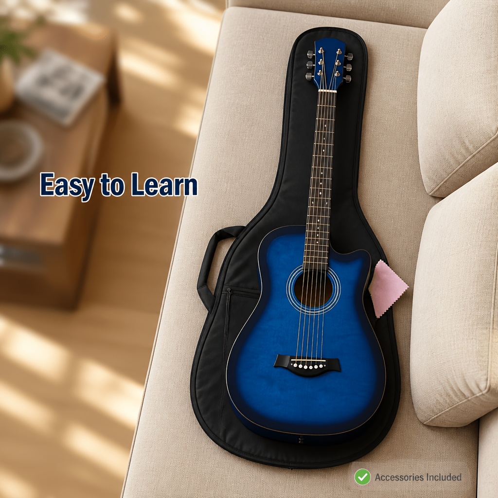 38 Inch Beginner Acoustic Guitar with Free Tutorial, Easy to Learn... product image 8