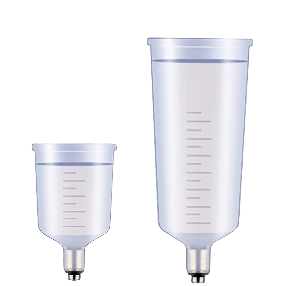 TEMU 2pcs Detachable Spray Gun Paint Cup Set Includes 1 X 20cc And 1 X 40cc Refillable Professional Paint Containers, Lightweight And Durable,
