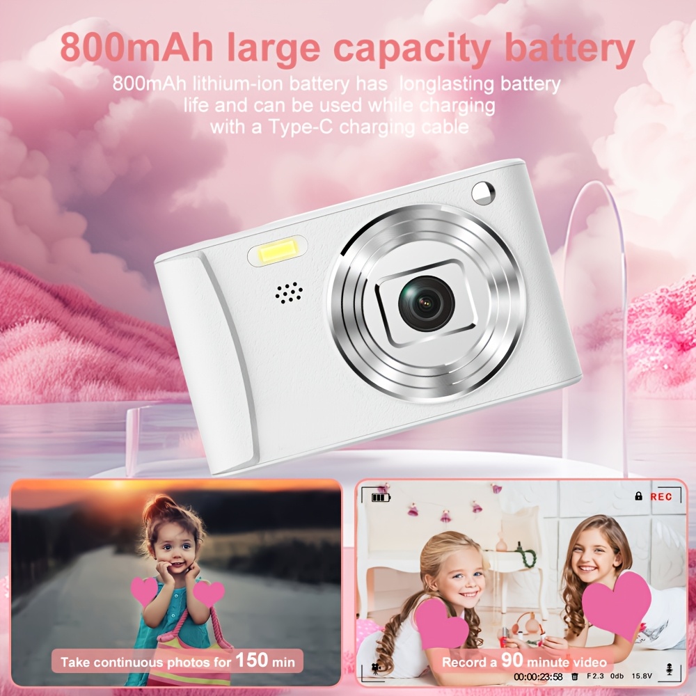 1080P HD Camera, Large LCD Rechargeable Camera with 32G Card,  Taking Photos, Recording Videos And Funny Birthday Christma