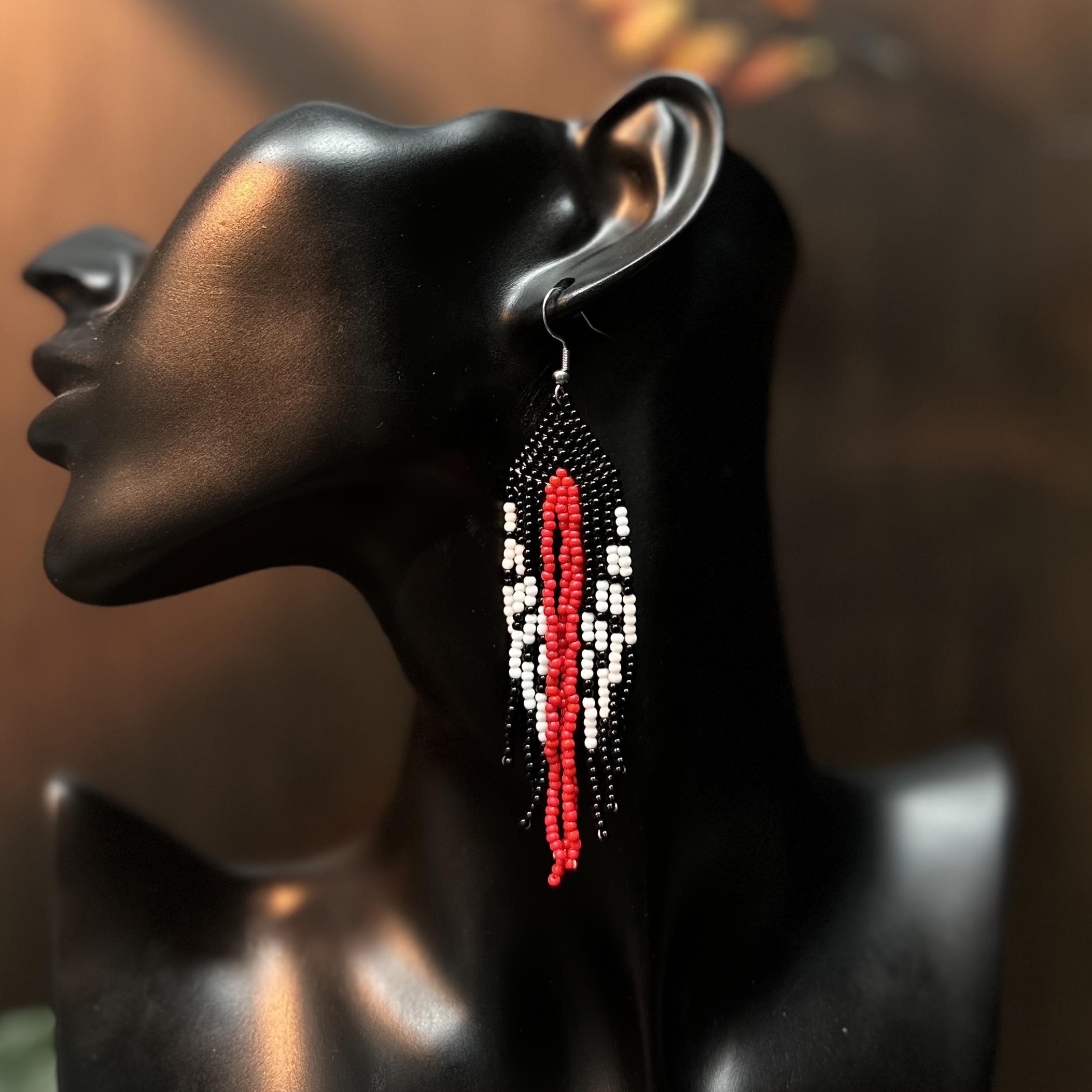 Creative Bohemian Colorful Bead Dangle Earrings