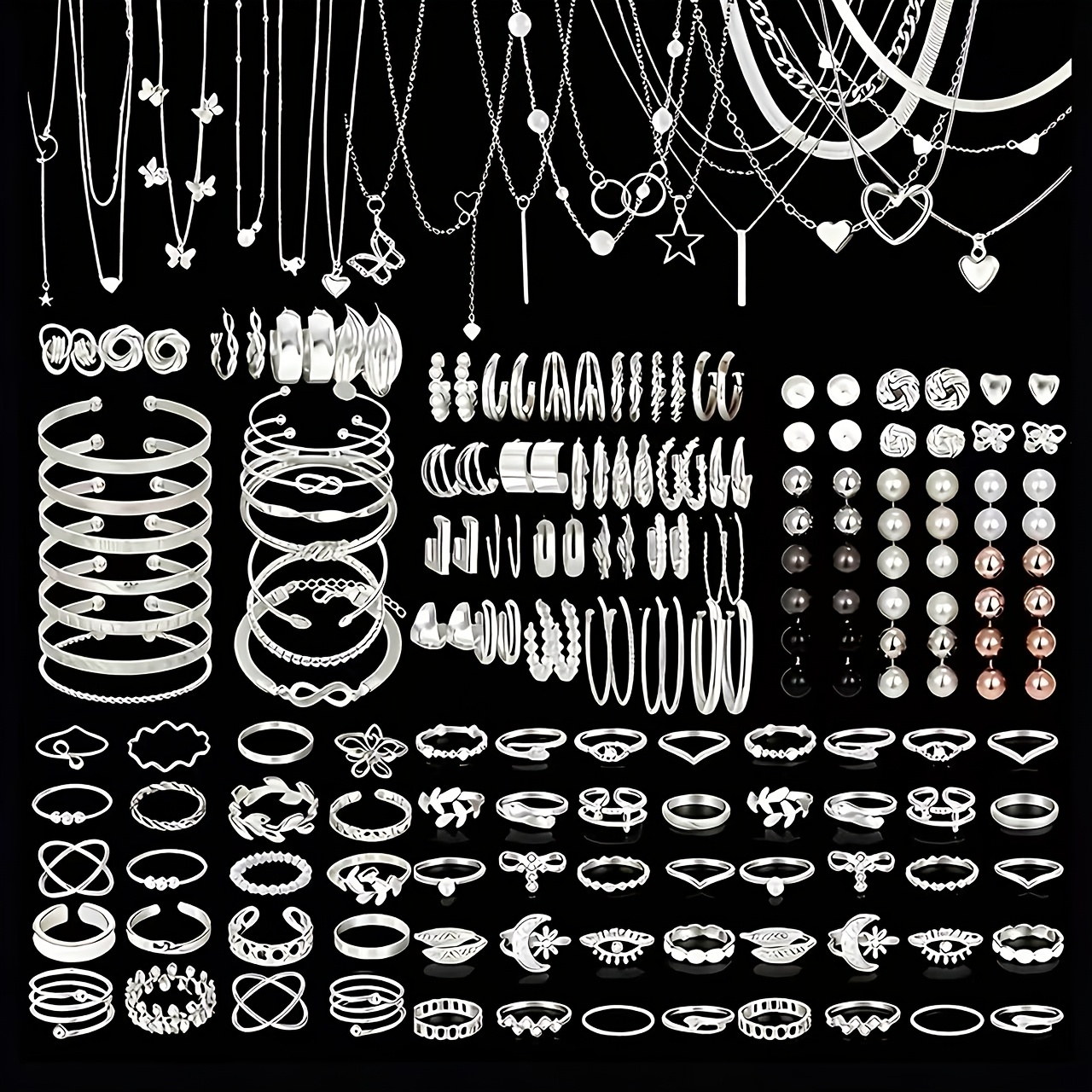 TEMU A Random Fashionably Simple And Elegant Bohemian-style Women's Necklace Or Ring, Suitable For Daily Wear, Parties, Vacations, Or Dates. Perfect