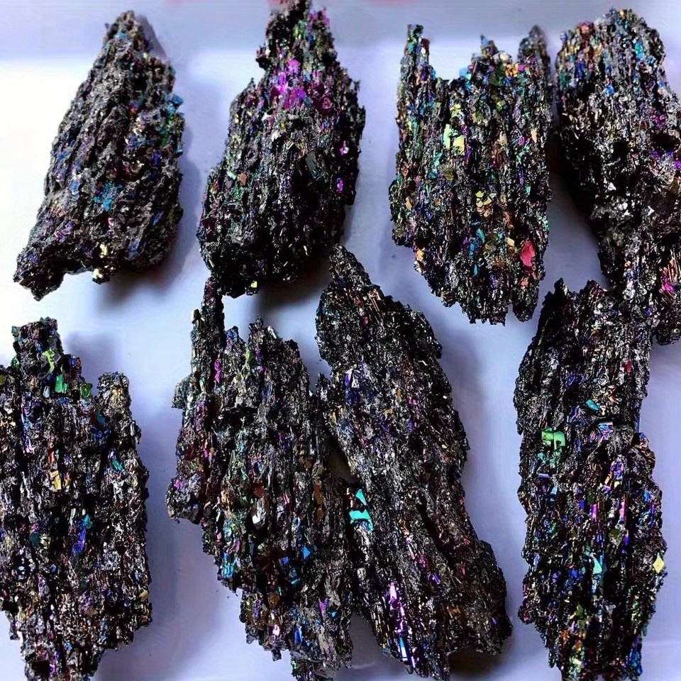 High Rainbow Mineral Raw Stone with Vibrant Multicolored Pattern