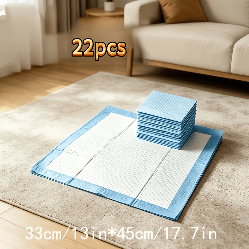 TEMU 22 stuks Wegwerp Hondentrainingsmatten, Kennelpads, Lekvrij en Urinebestendig, Huisdier Urine Pads, Verdikte Absorberende, Verbeterde Basis voor