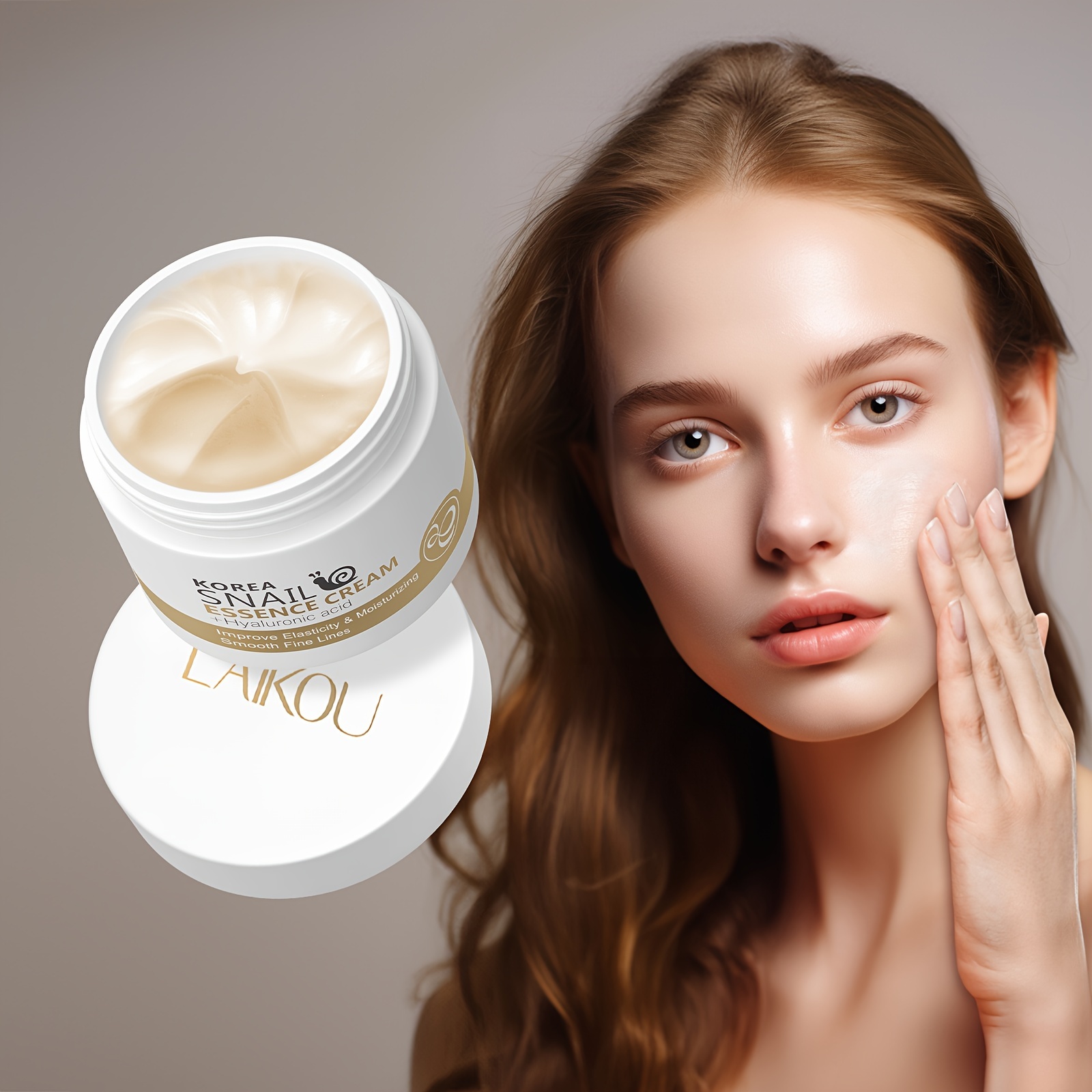 

1pc Laikou Snail Skin Rejuvenation Facial Cream 25g/0.88oz., Smooth Fine Lines Moisturizer, Hydrating Facial Cream