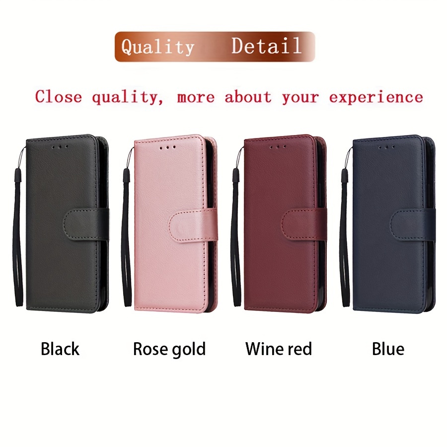 Husă Telefon - Portofel cu Slot Card, Funcție Magnetică Flip, Husă din Piele Ecologică pentru Samsung Galaxy S23 Ultra S22 Plus S21 S20 FE A13 A14 A33 A34 A51 A52 A53 A54 A71 cu Șnur de Mână, Husă Anti-cădere