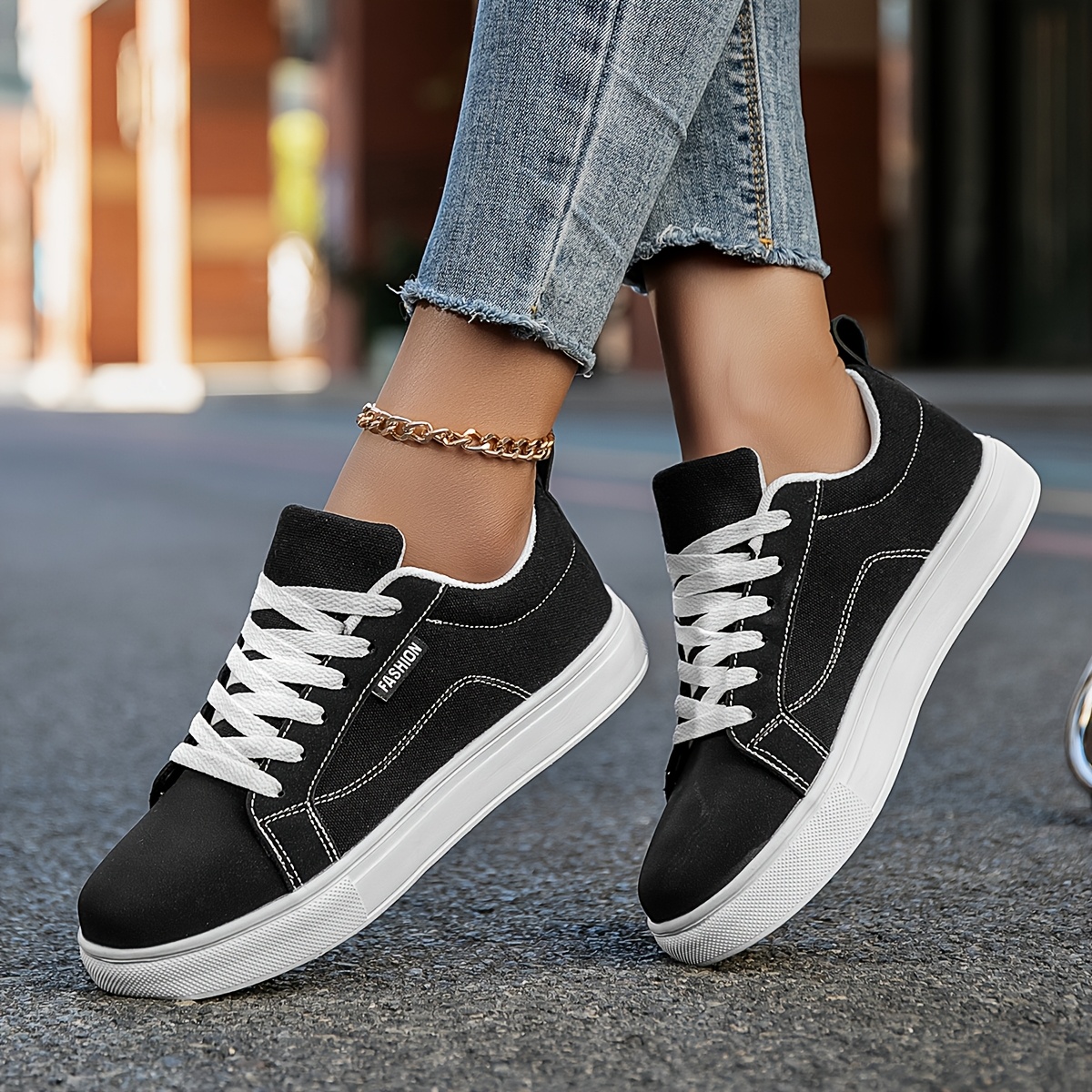 Freizeitschuhe High-Top - Damen & Herren Sneaker Mit Dicker Sohle